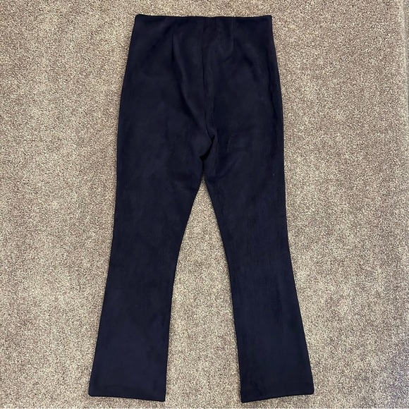 Tuckernuck Women's Cropped Pants Size S Navy Mid Rise Side Zipper Stretch EUC - Picture 6 of 14